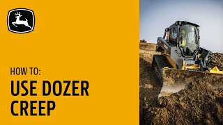 How To Use Dozer Creep  John Deere Compact Track Loaders with Slope Control [upl. by Ahsote]