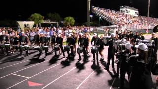 Lakewood Ranch High School Marching Band Drum Off vs Bayshore HS 2014 [upl. by Lenka]