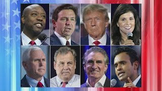 GOP presidential candidates hit campaign trail in 2024 race [upl. by Atiana]