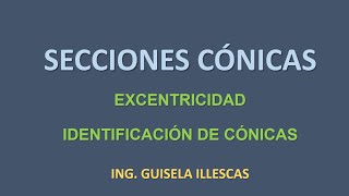 Clase 4  Excentricidad Identificación de Cónicas y Ejemplos Diversos [upl. by Ardenia]