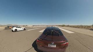 C7 Z06 Corvette vs Stage 2 G82 M4 Competition 12 Mile Race Omega Motorsport No Fly Zone 101924 [upl. by Viva]