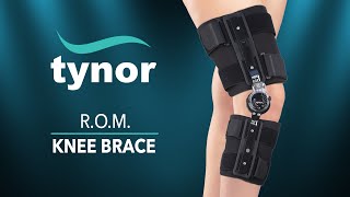 Tynors R O M Knee Brace D10 for immobilization to the knee and multiple orthopedic problems [upl. by Nylkcaj93]