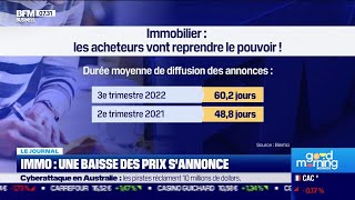 Immobilier une baisse des prix sannonce [upl. by Arec]