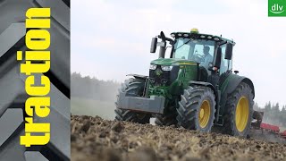 John Deere 6250R im traction Praxistest [upl. by Acirretal996]