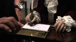 Jaquet Droz The Writer Automaton From 1774 In Action Inspired Hugo Movie [upl. by Meekar]