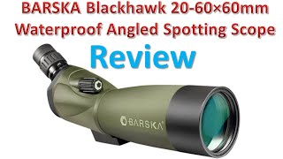 BARSKA Blackhawk 2060×60mm Waterproof Angled Spotting Scope Review  Best Spotting Scopes [upl. by Amari]