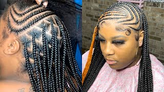 Lemonade Fulani Braids Tutorial  New Trending Fulani Braids [upl. by Mandell]