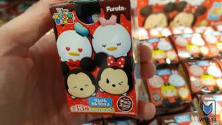 FURUTA choco egg  Japanese Kinder surprise egg with Tsum Tsum disney figures [upl. by Keel]