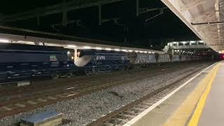 Two freights and railhead treatment train at Newbury  251024 [upl. by Selrahc]