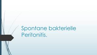 Spontane bakterielle Peritonitis [upl. by Murdoch]