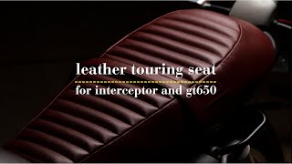 Leather touring seat for RE 650 twin [upl. by Rior747]