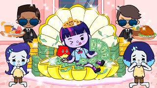 Equestria Girl But Became Rich Because of Gold Bird  My Little Pony In Toca Life World  Toca Boca [upl. by Kain]