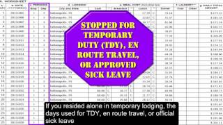 Civilian Relocation Temporary Quarters Subsistence Expenses TQSE Part 3 of 4 [upl. by Eslud]