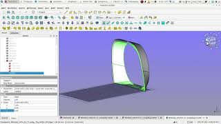 freecad frage aus dem forum workaround für offset von nicht geschlossener freiformfläche anleitung [upl. by Afatsuom]