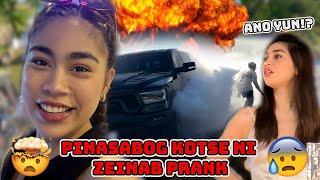 PINASABOG KOTSE NI ZEINAB PRANK [upl. by Raymund660]