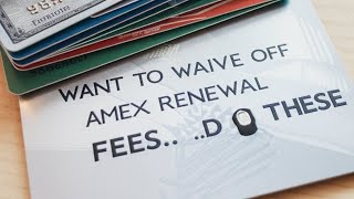 Want to waive off Amex Renewal feesDo these [upl. by Persas814]