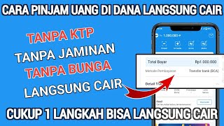 TANPA KTP❗Cara Pinjam Uang Di Dana Langsung Cair  Pinjaman Dana Tanpa Dana Paylater [upl. by Sion]