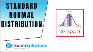 Standard Normal Distribution ZN01  Calculating Probabilities  ExamSolutions [upl. by Ries]