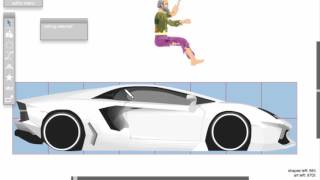 Lamborghini  Happy Wheels Speed Art  XML [upl. by Aicele]