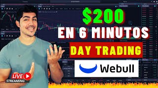 🟢DAY TRADING CON OPCIONES  200 en 6 minutos  Finare [upl. by Fergus]