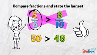 Comparing 2 Fractions using CrossMultiplication [upl. by Jaco608]