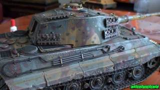 German KING TIGER 116 scale full metal DIECAST model Limited Edition [upl. by Mehala]