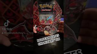 Paldean Fates Charizard Tin pokemon pokemoncards tcg paldeanfates charizard [upl. by Arv]