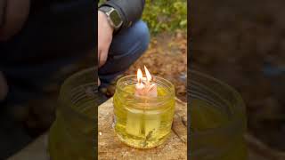 DualPurpose DIY with Oil and Candle Light and Portable Stove [upl. by Hereld]