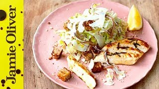 Healthy Chicken Caesar Salad  Jamie Oliver [upl. by Leis369]