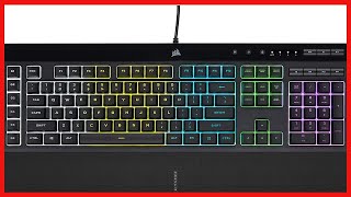 CORSAIR K55 RGB PRODynamic RGB Backlighting  Six Macro Keys with Elgato Stream Deck Software [upl. by Acinnad]