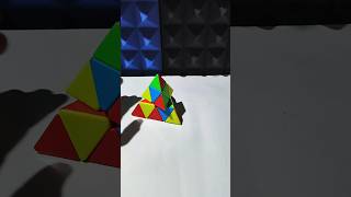 Pyramid cube solve kese kare🤫🔥shortsrubikscubetrending viraltrendingKingofCubers ManojDey [upl. by Enicul]