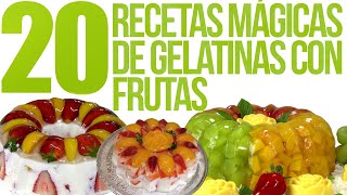 TOP 20 RECETAS Mágicas de GELATINAS con FRUTAS [upl. by Britton]