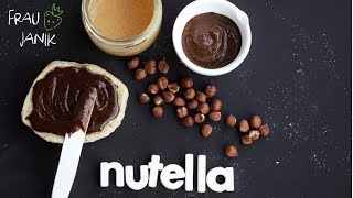 Gesunde Nutella selber machen  4 Zutaten  vegan selbstgemachtes Nussmus 🍫 [upl. by Hills]