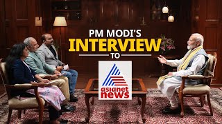 LIVE  PM Modis interview to Asianet News [upl. by Oirramaj]