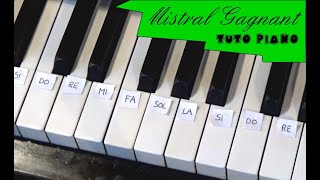 Tuto Piano Mistral GagnantRenaud niveau 3 [upl. by Akered]