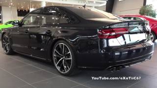 Audi Forum Neckarsulm  Audi S8 Plus Carbon Black Metallic [upl. by Keele437]