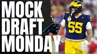 🏈 Mock Draft Monday 20 Panthers Add Future Stars amp Surprise Picks 🏈 [upl. by Ahsiuq85]