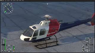 MSFS 2020 Rotorsimpilot H125 quick flight at Courchevel [upl. by Utimer]