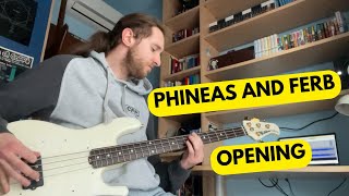 Phineas And Ferb Opening On Bass [upl. by Einre]