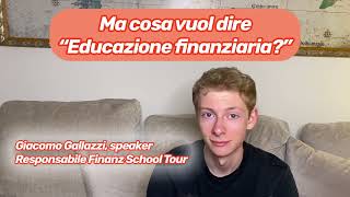 Finanz School Tour leducazione finanziaria arriva a scuola [upl. by Ahsratan924]