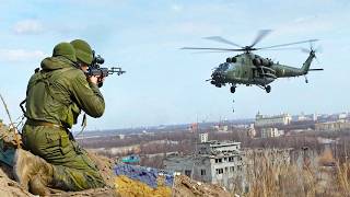 FIRST IN WAR Lowflying Russian Helicopters Hunted by Ukrainian Sniper [upl. by Iz175]