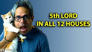 5th Lord Through Houses in Vedic Astrology [upl. by Irep]