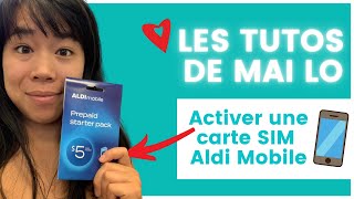 Activer sa carte sim Australienne Aldi Mobile📱 PVT AUSTRALIE [upl. by Bolte35]