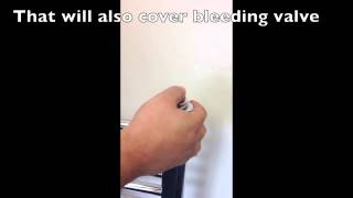 Heated Towel Rails Bleed valve and Blanking Plug Cover [upl. by Twum277]