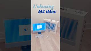 The iMac M4 in blue unboxing apple appleunboxing asmr iMac m4 [upl. by Issi]