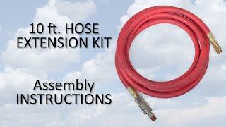 10 ft Air Hose Extension Kit Assembly Instructions [upl. by Marion267]