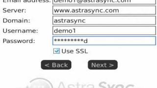 AstraSync BlackBerry Sync  How to install and setup [upl. by Godiva]