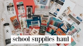 school supplies haul  giveaway [upl. by Arawaj395]