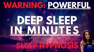 Sleep Hypnosis for Deep Sleep Powerful  Fall Asleep in Minutes  Dark Screen [upl. by Dier]