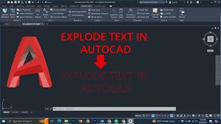 Text explode in AutoCAD [upl. by Elisa]